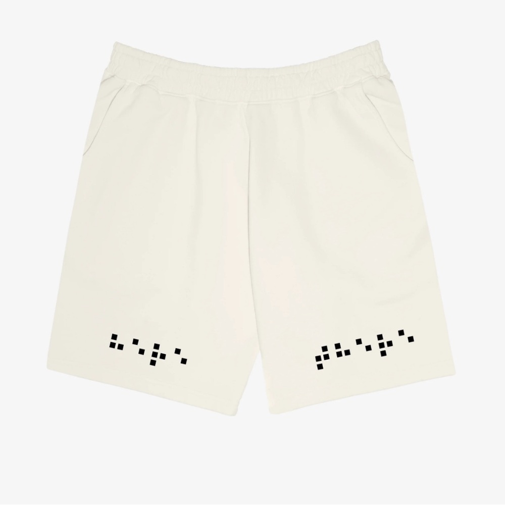 NAIYOnewyork Braille Sweatshorts - Cream